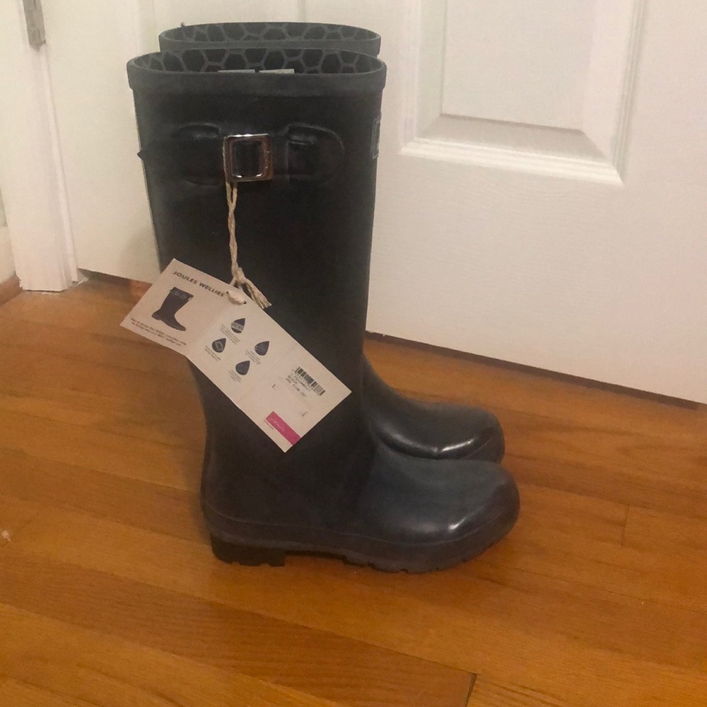 Black Joules rain boots
